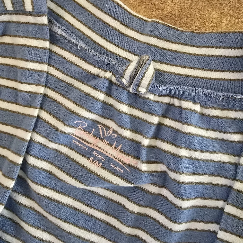 Blue Striped | BABY BE MINE | Long Sleeve Robe - Picture 4 of 4